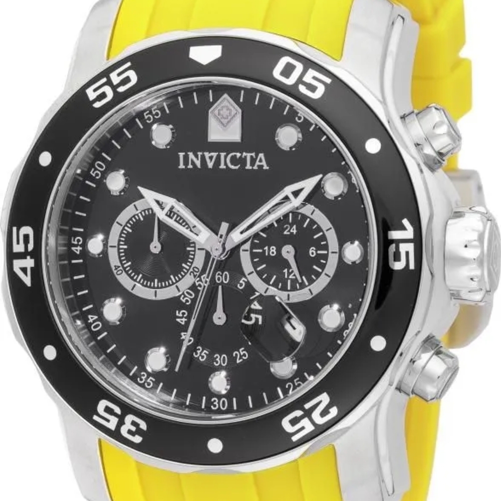 New - Invicta Pro Diver SCUBA Men's Watch -48mm, Yellow, Steel Model# 49830